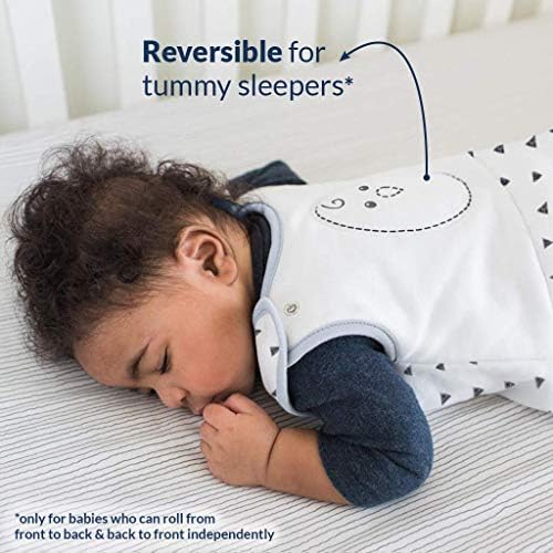 חפיסת חפיסה 2 של שעועית קינון - שקי שינה משוקללים בעדינות | תינוק: 6-15 חודשים | כותנה | עזרה